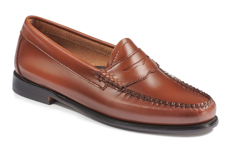 A fashion editor reviews the G.H. Bass Whitney Loafer. The classic style features a small heel, leather exterior, and cushioned insoles. Grab them today for $175.