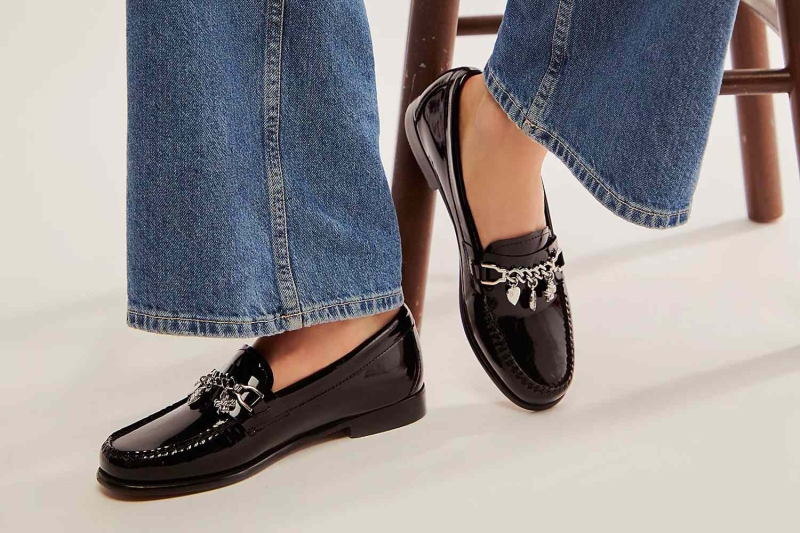 A fashion editor reviews the G.H. Bass Whitney Loafer. The classic style features a small heel, leather exterior, and cushioned insoles. Grab them today for $175.