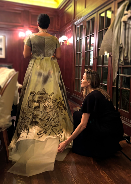 Angelina Jolie Talks Designing Suleika Jaouad’s 2024 Oscars Dress