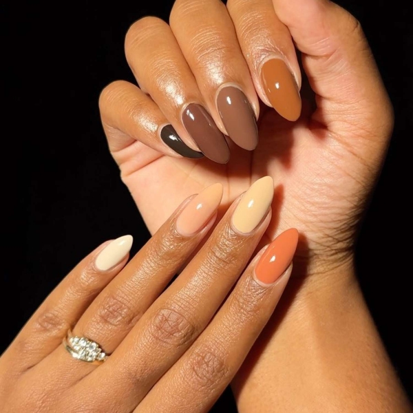 Brown nail polish often gets overlooked for brighter and softer colors. Here, we prove that brown nail looks can be just as pretty.