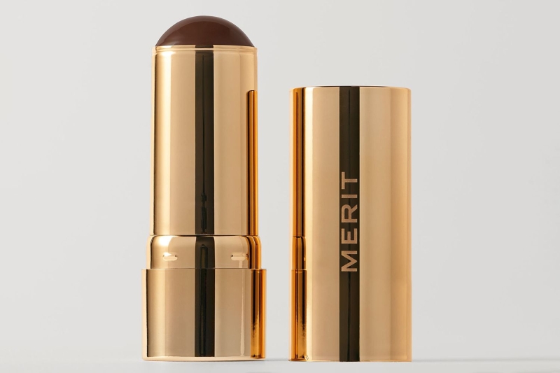 Demi Moore used Merit’s Minimalist Perfecting Complexion Stick in her Vanity Fair Oscars after-party glam. The cream foundation has been used by Cameron Diaz and is $38.