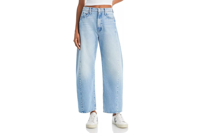 Katie Holmes and Julianna Moore both wore barrel jeans. I found 10 lookalike bow-legged denim styles from Amazon, Nordstrom, Free People, and more, starting at $25.