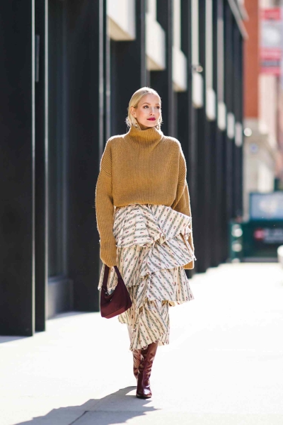 The oversized sweater might feel intimidating, but chunky sweaters, tunics, knits, and cardigans are actually your best friend in cold and transitional weather. Here are the best ways to wear them.