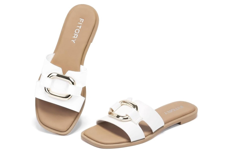 A shopping editor is buying these five comfortable sandals ahead of summer, including thong, slide, and cork footbed versions. Shop spring footwear for under $40 on Amazon.