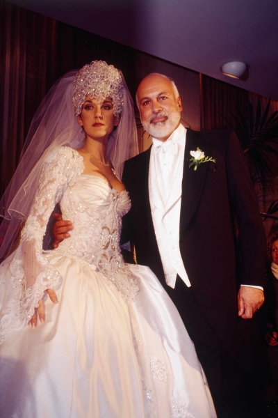 Celine Dion revealed her iconic bedazzled wedding headpiece actually sent her to the hospital.