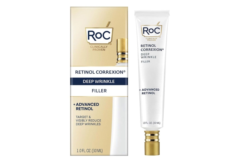 Shoppers with mature skin swear by the RoC Retinol Correxion Deep Wrinkle Facial Filler cream for smoother, plumper complexions. Snag the skincare product while it’s on sale for $22 at Amazon.