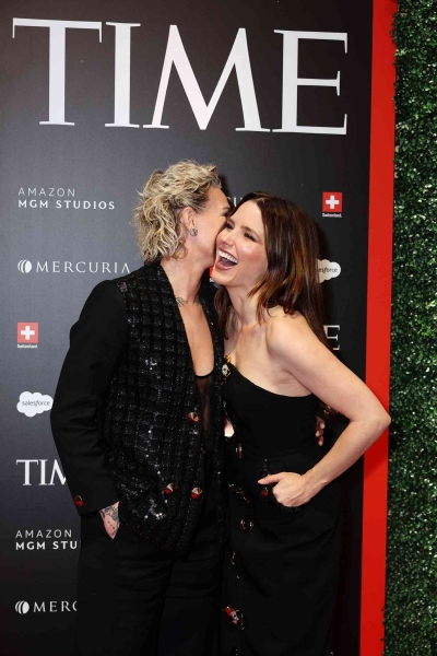 Sophia Bush and Ashlyn Harris walked their first red carpet together as a couple at the White House Correspondents' Dinner on Saturday.