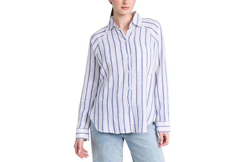 Taylor Swift, Katie Holmes, and Jennifer Lawrence wear comfy button-up shirts, and similar styles are available on Amazon. Shop long-sleeve, short-sleeve, and breezy spring options, starting at $19.