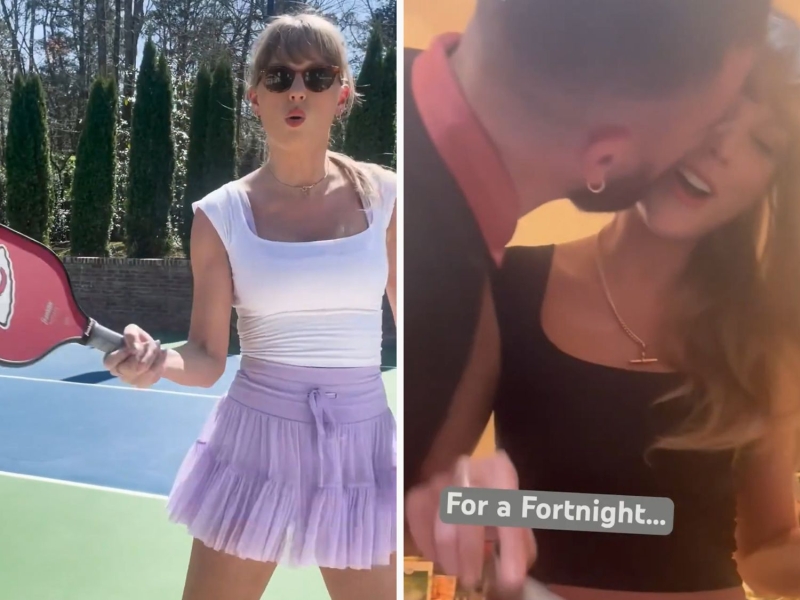 Taylor Swift wore a square-neck tank top with cap sleeves in a YouTube Shorts video for The Tortured Poets Department. Shop similar pieces from Amazon, Nordstrom, and Anthropologie.