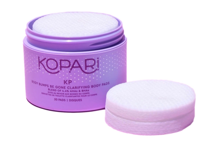 The Kopari Bumps Be Gone Clarifying Body Scrub is made with glycolic acid and lactic acids to remove excess keratin buildup to soften rough, bumpy skin. Shoppers with keratosis pilaris swear the formula leaves skin smooth and soft, and you can shop it for $28.