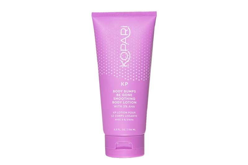 The Kopari Bumps Be Gone Clarifying Body Scrub is made with glycolic acid and lactic acids to remove excess keratin buildup to soften rough, bumpy skin. Shoppers with keratosis pilaris swear the formula leaves skin smooth and soft, and you can shop it for $28.