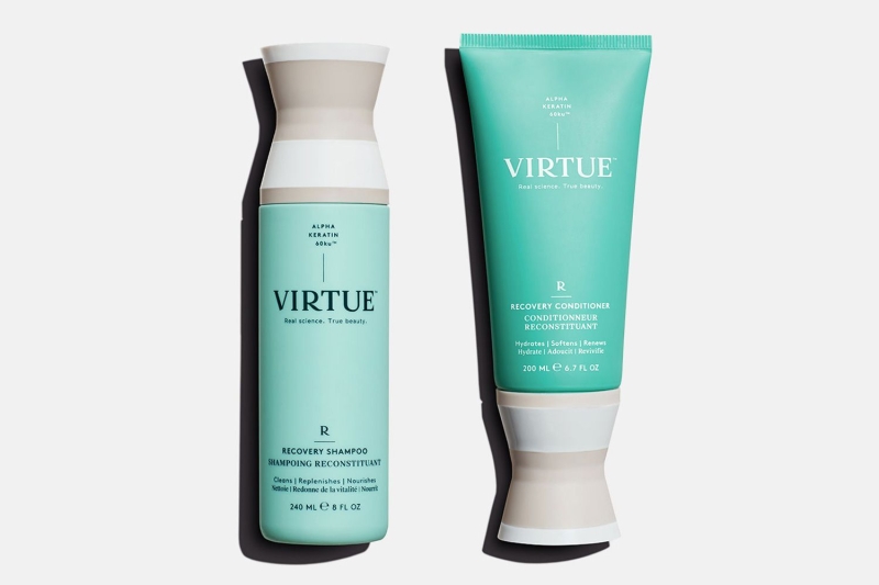 The Virtue Recovery Shampoo and Conditioner was spotted in the background of a TikTok video Kim Kardashian recently posted from her bathroom. Jennifer Garner also uses the brand, as do beauty writers who swear by its strengthening formulas. Shop Kardashian’s picks 15 percent off.