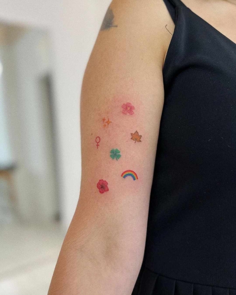 Tiny tattoos are trending in a major way, allowing fans to adorn themselves in a collage of delicate designs—or just one teeny tiny design. Scroll through these 25 tiny tattoos for inspiration.