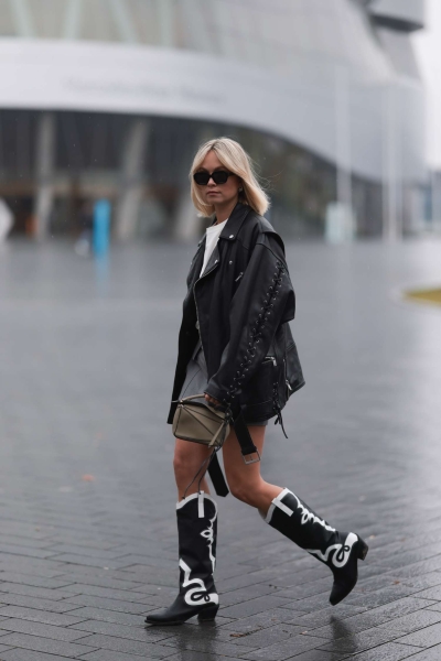 Whether you love an all-black leather skirt paired with a matching black Chelsea boot or prefer to wear funkier ensembles like sequined skirts and moon boots, there’s a skirt and boot combination for every kind of style.
