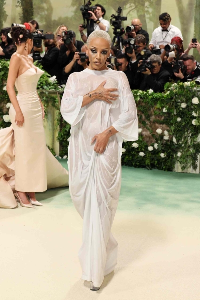 From barely-there sheers to floral fantasies, these are the sexiest looks spotted on the 2024 Met Gala red carpet worn by Emily Ratajkowski, Emma Chamberlin, Jennifer Lopez, and more.