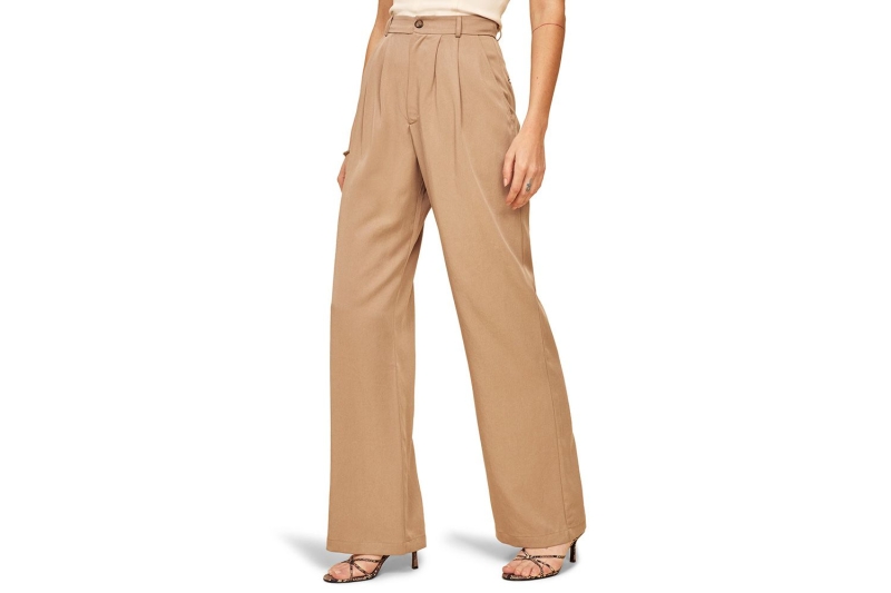 Kendall Jenner wore comfortable wide-leg trousers on the day of the Met Gala. Shop similar ageless and universally flattering pants for spring from Amazon and Nordstrom, starting at $25.