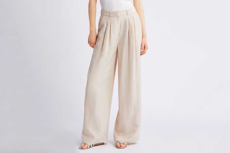 Kendall Jenner wore comfortable wide-leg trousers on the day of the Met Gala. Shop similar ageless and universally flattering pants for spring from Amazon and Nordstrom, starting at $25.